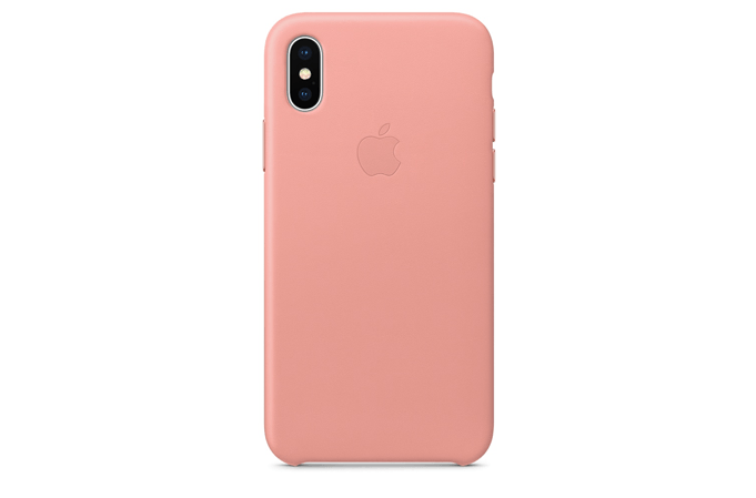 apple coque en cuir pour iphone x - bleu nuit apple coque en cuir pour iphone x - bleu nuit